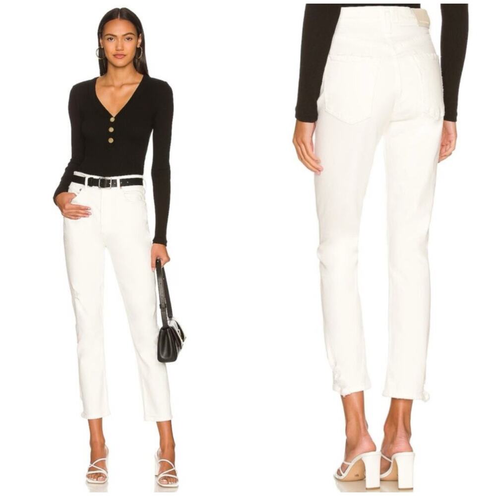 Citizens Jolene High Rise Slim Jeans White